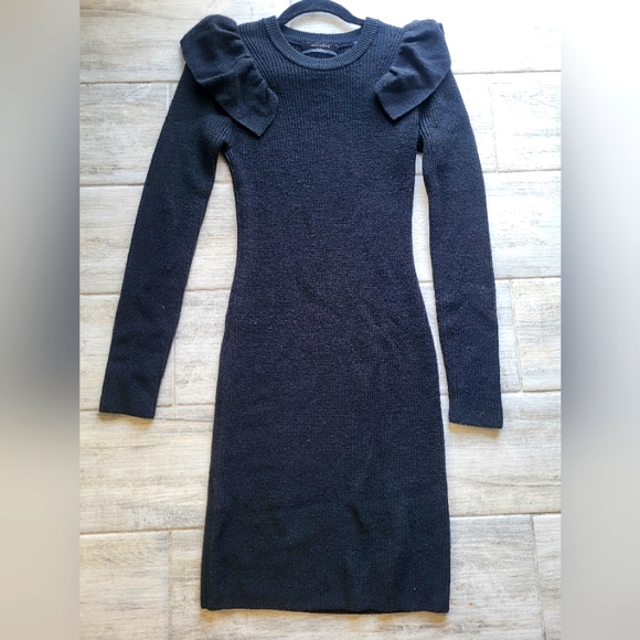 All Saints Merino Wool Knit Sweater Dress Size Small - Picture 3 of 6